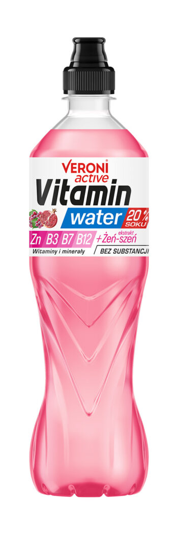 Veroni Active Vitamin Water Red Grape-Pomegranate 70cl PET